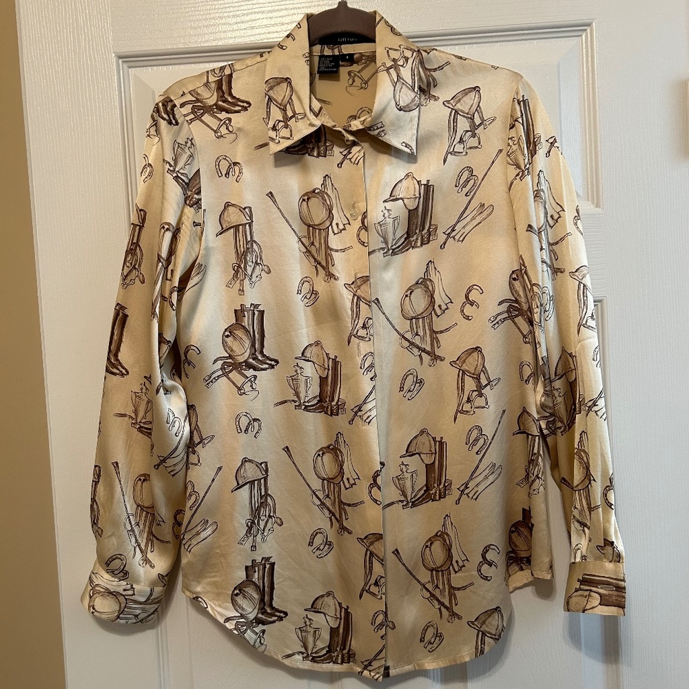 Ishyu silk button down blouse
